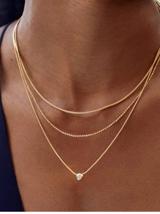 18K Gold-Plated Layered Necklace